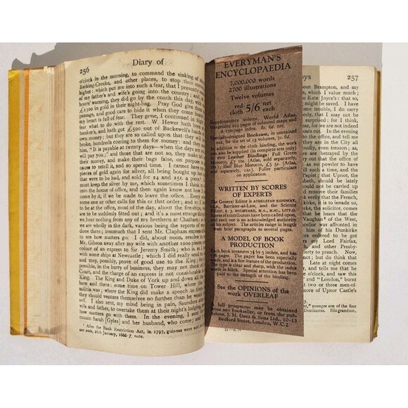 The Diary of Samuel Pepys Vols. 1 & 2 : Index Hardcover Samuel Pepys 1936 - Picture 13 of 13